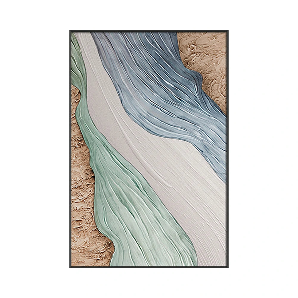 LIVARA Hand-Painted Oil Painting 50/80/120cm Modern Abstract Artwork with Soft Neutral Blends Designed for Elegant Living Rooms and Calm Minimalist Interiors