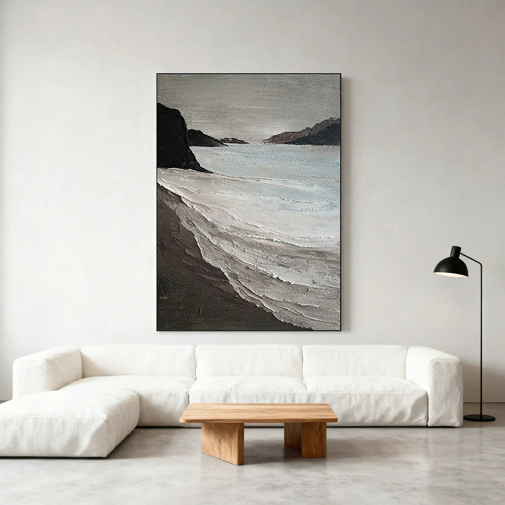 LIVARA Hand-Painted Oil Painting 50/80/120cm Large Abstract Wall Art Featuring Soft Gradients to Complement Modern Apartments and Stylish Interior Design