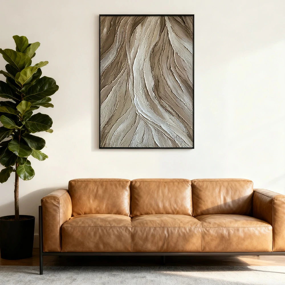 LIVARA Hand-Painted Oil Painting 50/80/120cm Elegant Contemporary Canvas with Balanced Colors Ideal for Bedrooms, Lounges, and Thoughtfully Designed Interiors