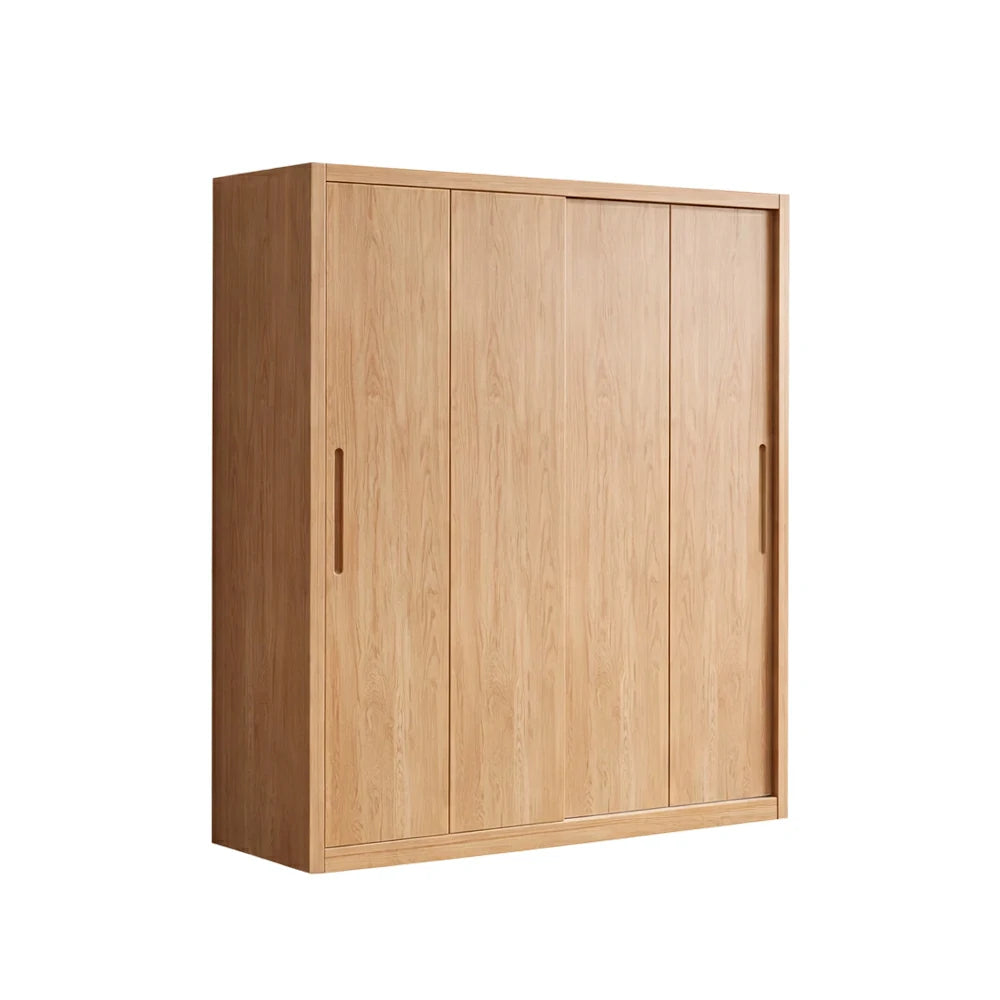 LIVARA 120/140cm Sliding Door Wardrobe - Soft-Close Glide System, North American Pine Construction, Space-Saving Bedroom Storage - Wood