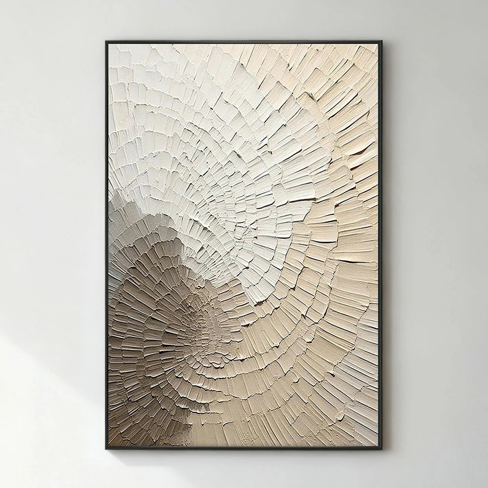 LIVARA Hand-Painted Oil Painting 60/80/120cm Minimalist Textured Canvas for Modern Homes Seeking Soft Aesthetic, Natural Tones, and a Clean Interior Mood