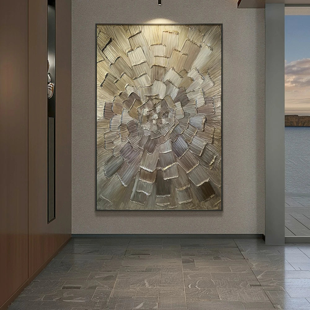 LIVARA Hand-Painted Oil Painting 50/80/120cm Luxury Abstract Canvas with Light Tones Perfect for Elegant Interior Themes and Sophisticated Living Room Decoration