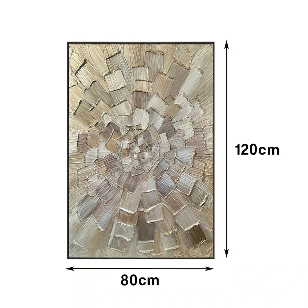 LIVARA Hand-Painted Oil Painting 50/80/120cm Luxury Abstract Canvas with Light Tones Perfect for Elegant Interior Themes and Sophisticated Living Room Decoration