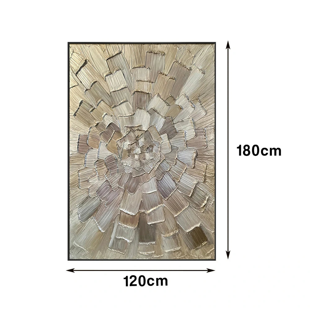 LIVARA Hand-Painted Oil Painting 50/80/120cm Luxury Abstract Canvas with Light Tones Perfect for Elegant Interior Themes and Sophisticated Living Room Decoration