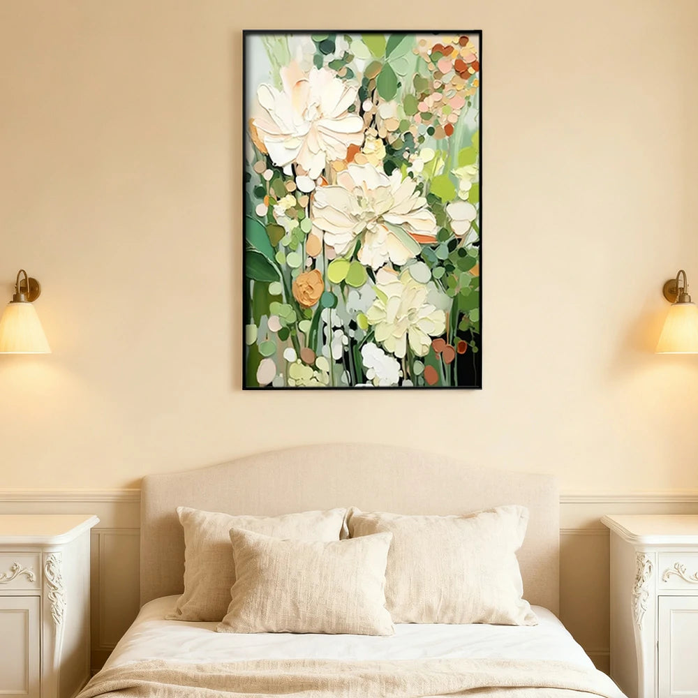 LIVARA Hand-Painted Oil Painting 50/80/120cm Contemporary Abstract Canvas with Soft Layered Textures Designed for Stylish Living Rooms and Modern Interior Wall Decoration