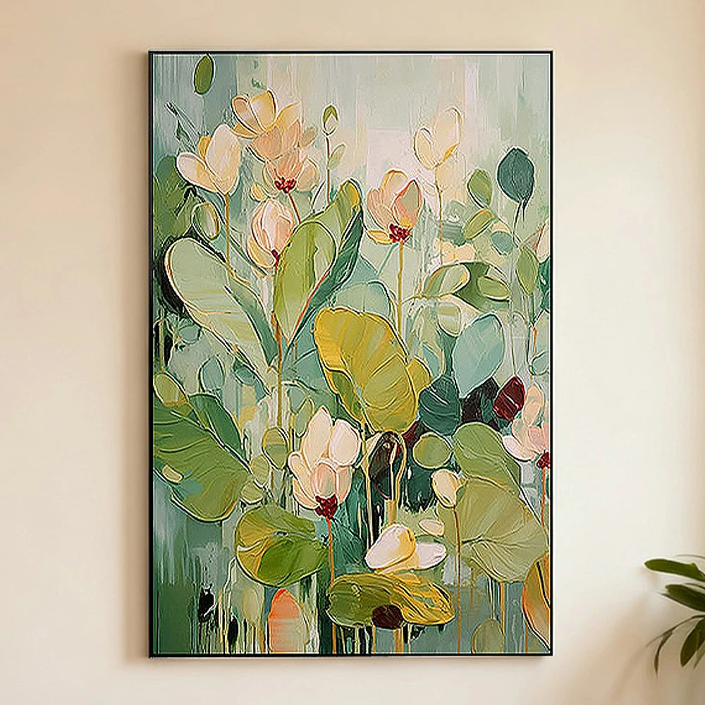 LIVARA Hand-Painted Oil Painting 50/80/120cm Light Luxury Canvas Art with Subtle Earth Tones Ideal for Bedrooms, Living Rooms, and Contemporary Home Decoration