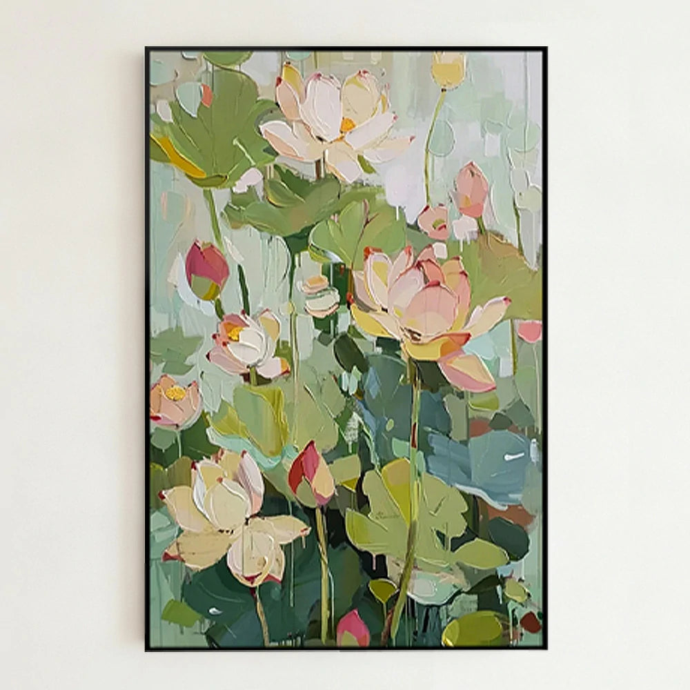 LIVARA Hand-Painted Oil Painting 50/80/120cm Textured Abstract Canvas Featuring Soft Blended Colors to Elevate Modern Homes and Add Artistic Warmth to Interior Designs