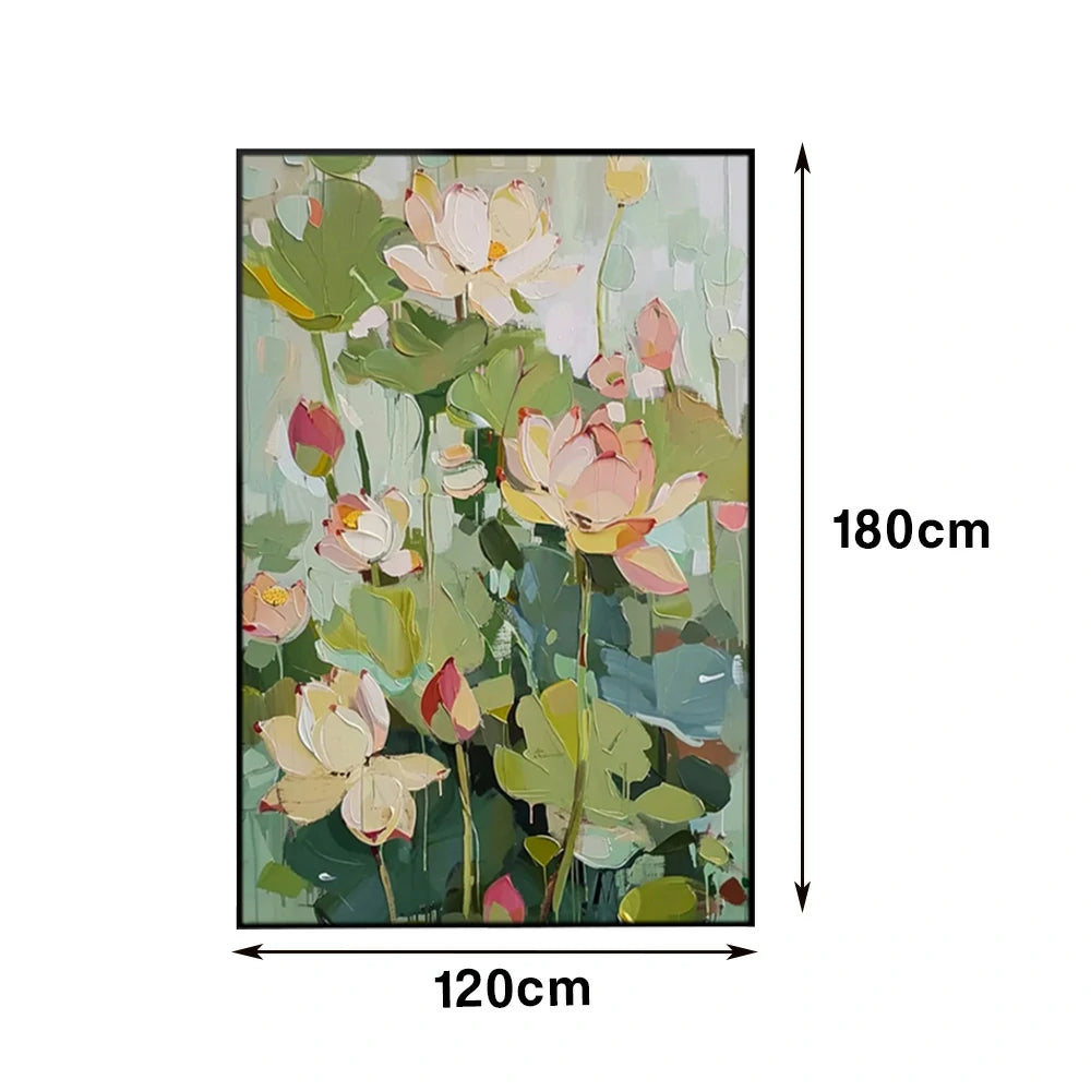 LIVARA Hand-Painted Oil Painting 50/80/120cm Textured Abstract Canvas Featuring Soft Blended Colors to Elevate Modern Homes and Add Artistic Warmth to Interior Designs