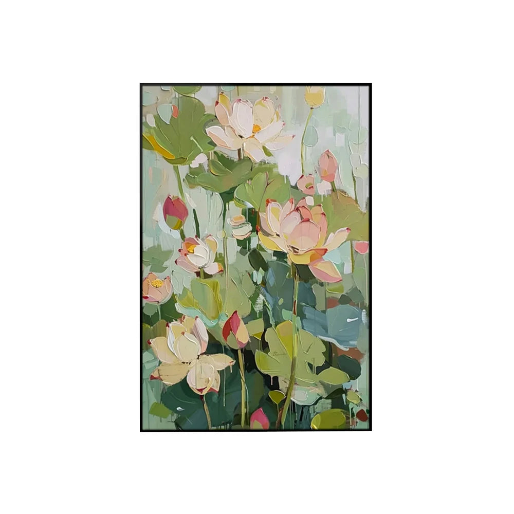 LIVARA Hand-Painted Oil Painting 50/80/120cm Textured Abstract Canvas Featuring Soft Blended Colors to Elevate Modern Homes and Add Artistic Warmth to Interior Designs