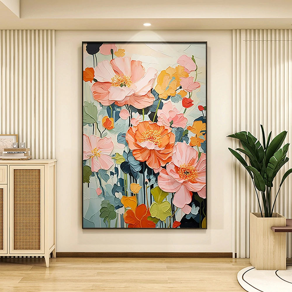 LIVARA Hand-Painted Oil Painting 60/80/120cm Decorative Abstract Art with Balanced Tones Designed for Contemporary Living Rooms and Calm, Minimalist Interior Decor Themes
