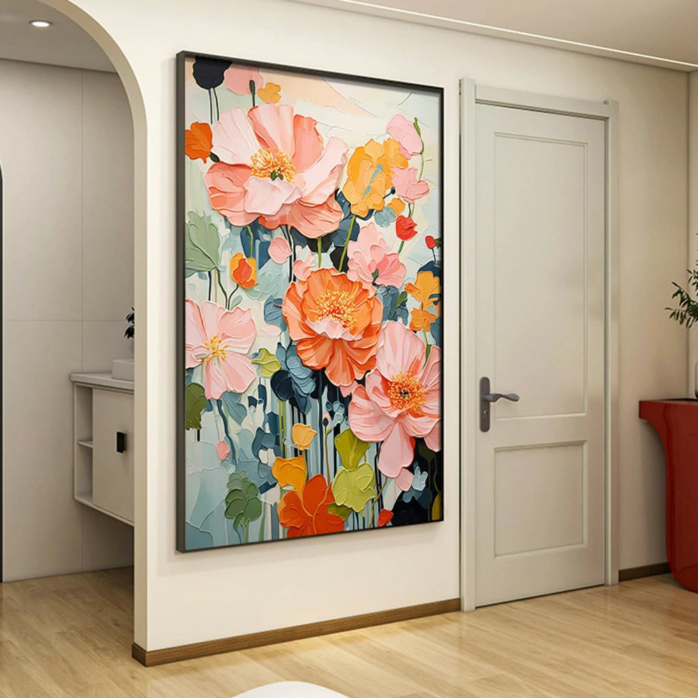 LIVARA Hand-Painted Oil Painting 60/80/120cm Decorative Abstract Art with Balanced Tones Designed for Contemporary Living Rooms and Calm, Minimalist Interior Decor Themes