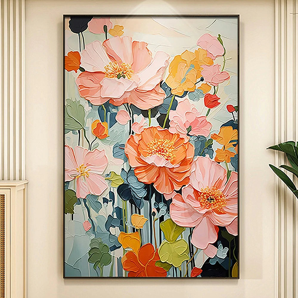 LIVARA Hand-Painted Oil Painting 60/80/120cm Decorative Abstract Art with Balanced Tones Designed for Contemporary Living Rooms and Calm, Minimalist Interior Decor Themes