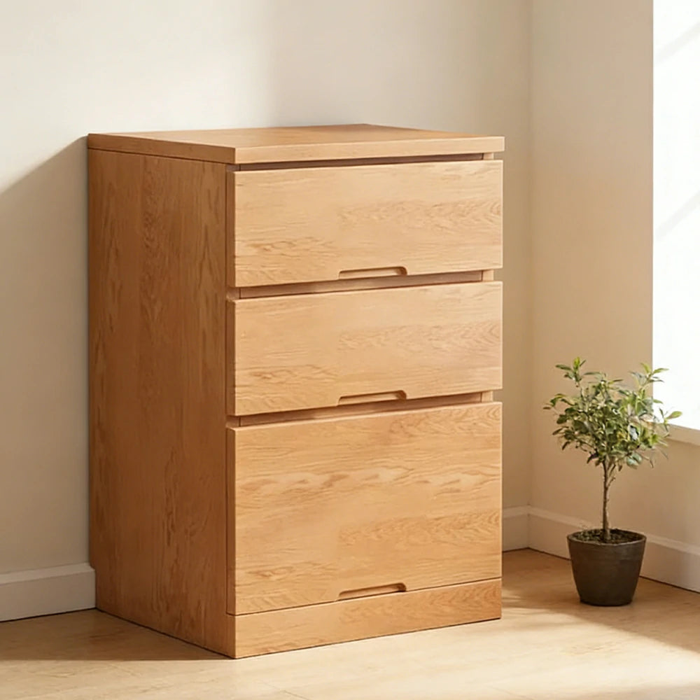 LIVARA 3-Drawer 60cm Sideboard Cabinet - Wide Countertop Design with Solid Wood Construction, Spacious Storage & Quiet Hardware