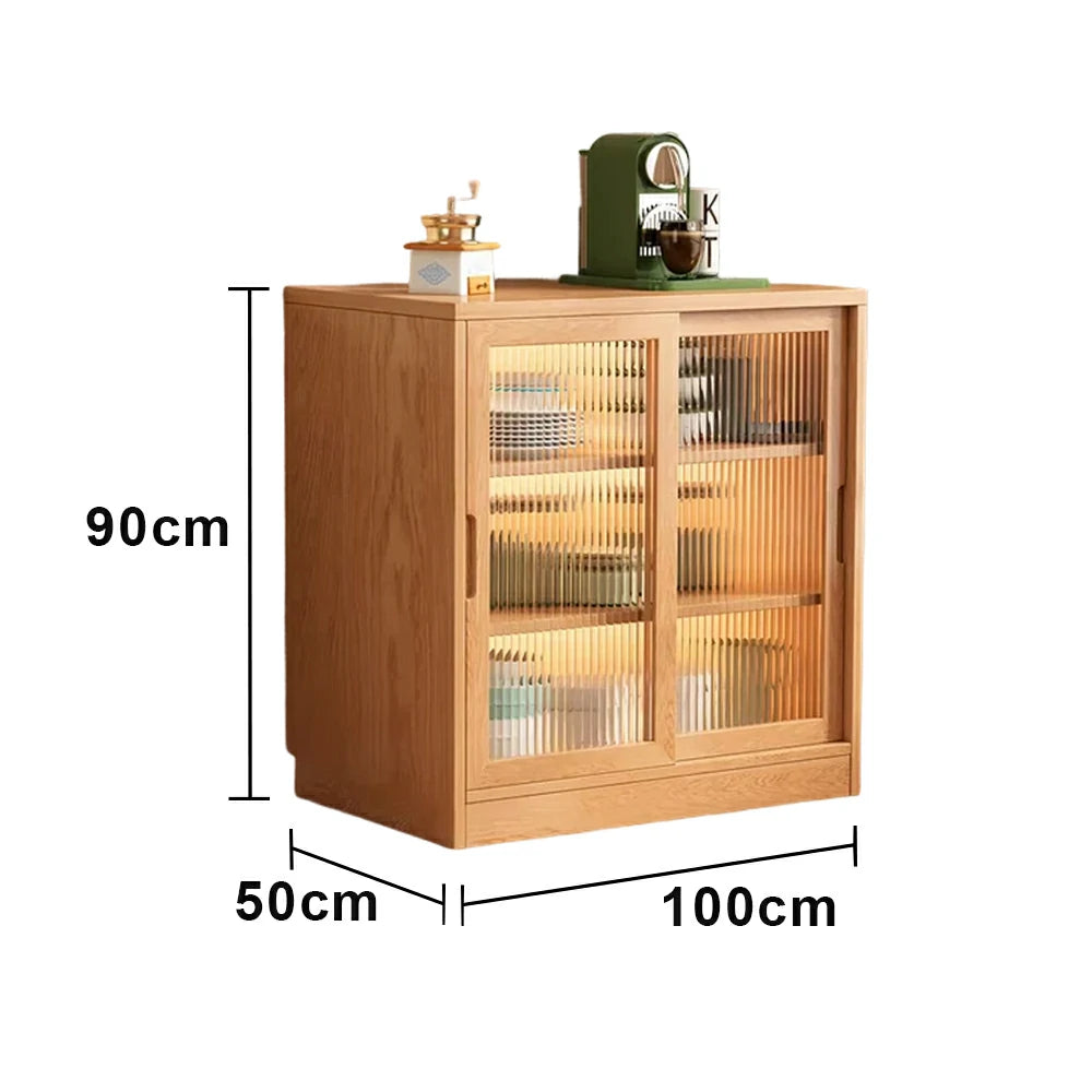 LIVARA 100cm Kitchen Buffet Cabinet - Wide Countertop Design with Solid Wood Construction, Spacious Storage & Quiet Hardware