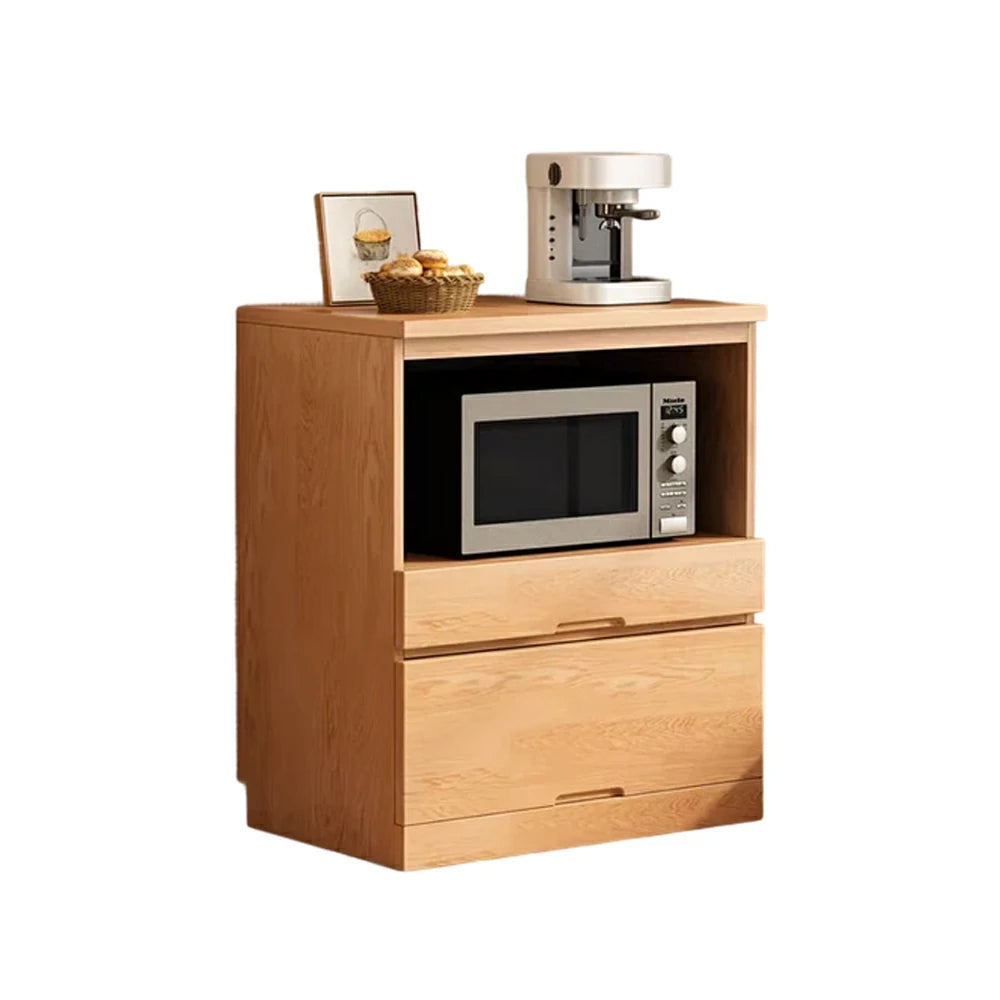 LIVARA 80cm Appliance Storage Cabinet - Wide Countertop Design with Solid Wood Construction, Spacious Storage & Quiet Hardware