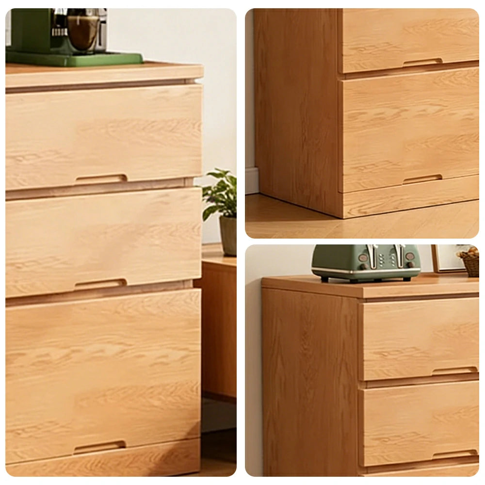 LIVARA 6-Drawer 120cm Sideboard Cabinet - Wide Countertop Design with Solid Wood Construction, Spacious Storage & Quiet Hardware
