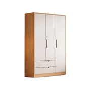 LIVARA 120cm Wardrobe Cabinet - Multi-Compartment Hanging Storage with Malacca Board Doors, Solid Wood Rail & Soft-Close Hardware