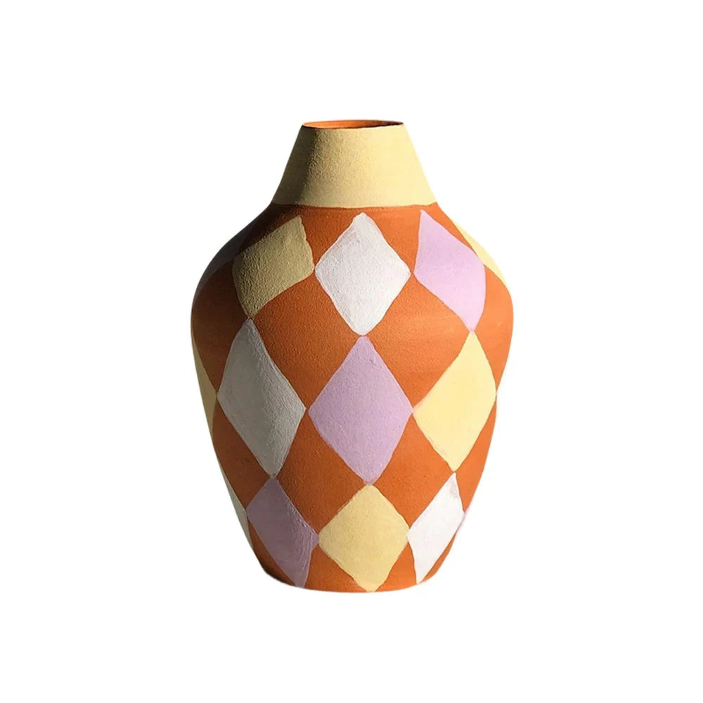 LIVARA Radiant Bloom Ceramic Vase Sculptural Artistic Form Handcrafted Matte Texture Statement Accent for Modern Interiors - Off White