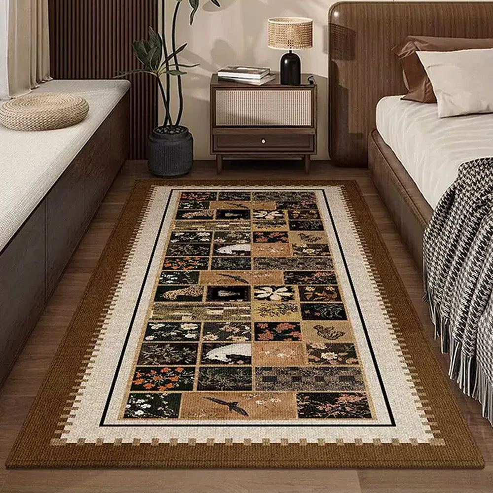 LIVARA 160/300cm Floor Rugs Theme Ink Painting Anti Slip Easy Clean High Density Short Pile Fabric Stain Resistant Low Maintenance