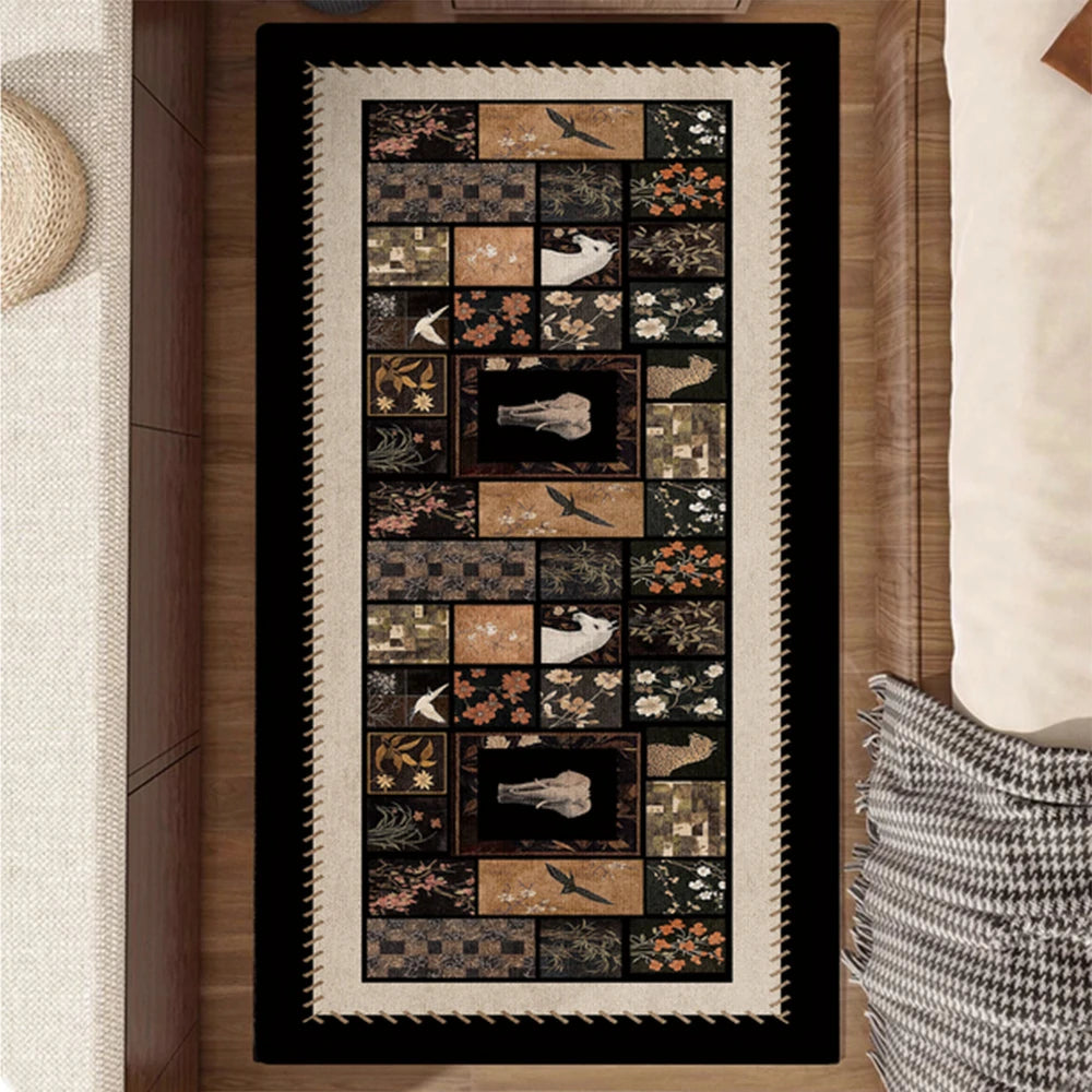 LIVARA 160/300cm Floor Rugs Theme Wild Haven Anti Slip Easy Clean High Density Short Pile Fabric Stain Resistant Low Maintenance