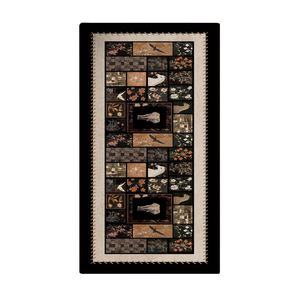 LIVARA 160/300cm Floor Rugs Theme Wild Haven Anti Slip Easy Clean High Density Short Pile Fabric Stain Resistant Low Maintenance