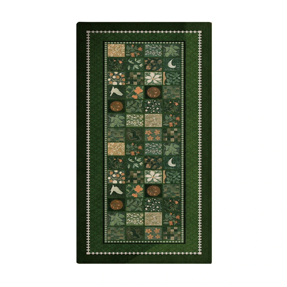 LIVARA 160/300cm Floor Rugs Theme Verdant Plain Anti Slip Easy Clean High Density Short Pile Fabric Stain Resistant Low Maintenance