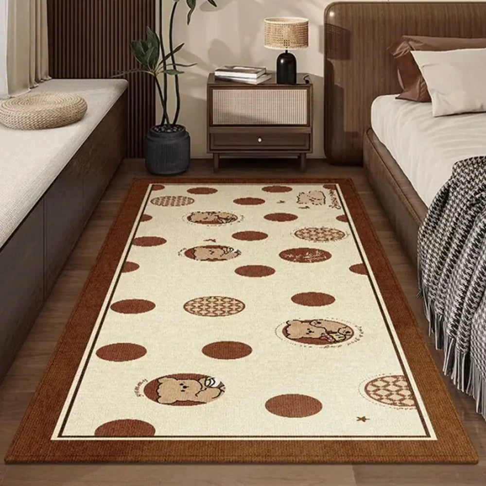 LIVARA 160/300cm Floor Rugs Theme Soft Silk Anti Slip Easy Clean High Density Short Pile Fabric Stain Resistant Low Maintenance