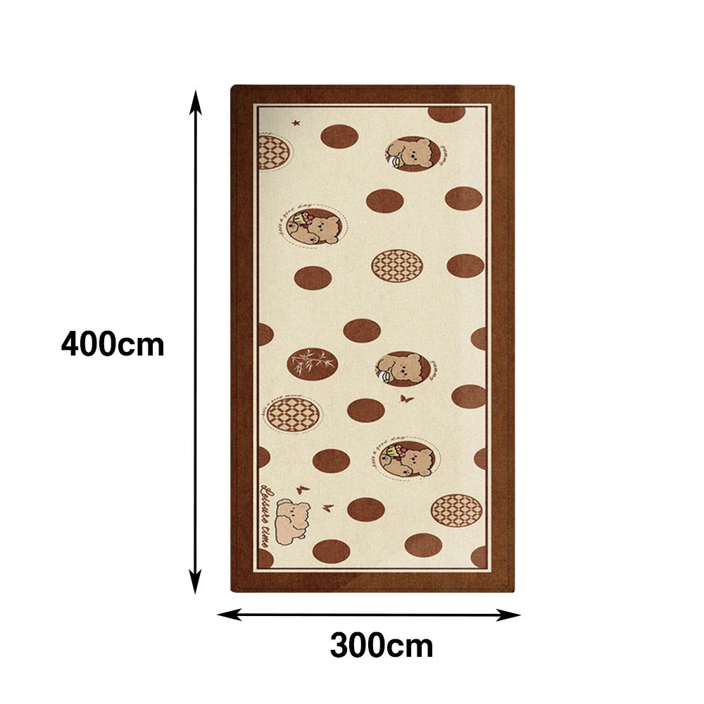 LIVARA 160/300cm Floor Rugs Theme Soft Silk Anti Slip Easy Clean High Density Short Pile Fabric Stain Resistant Low Maintenance