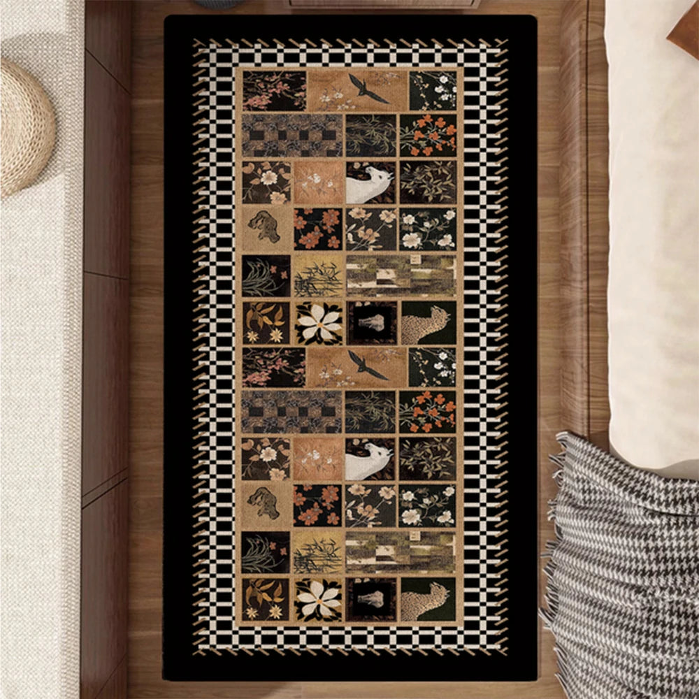 LIVARA 160/300cm Floor Rugs Theme Pattern Narrative Anti Slip Easy Clean High Density Short Pile Fabric Stain Resistant Low Maintenance