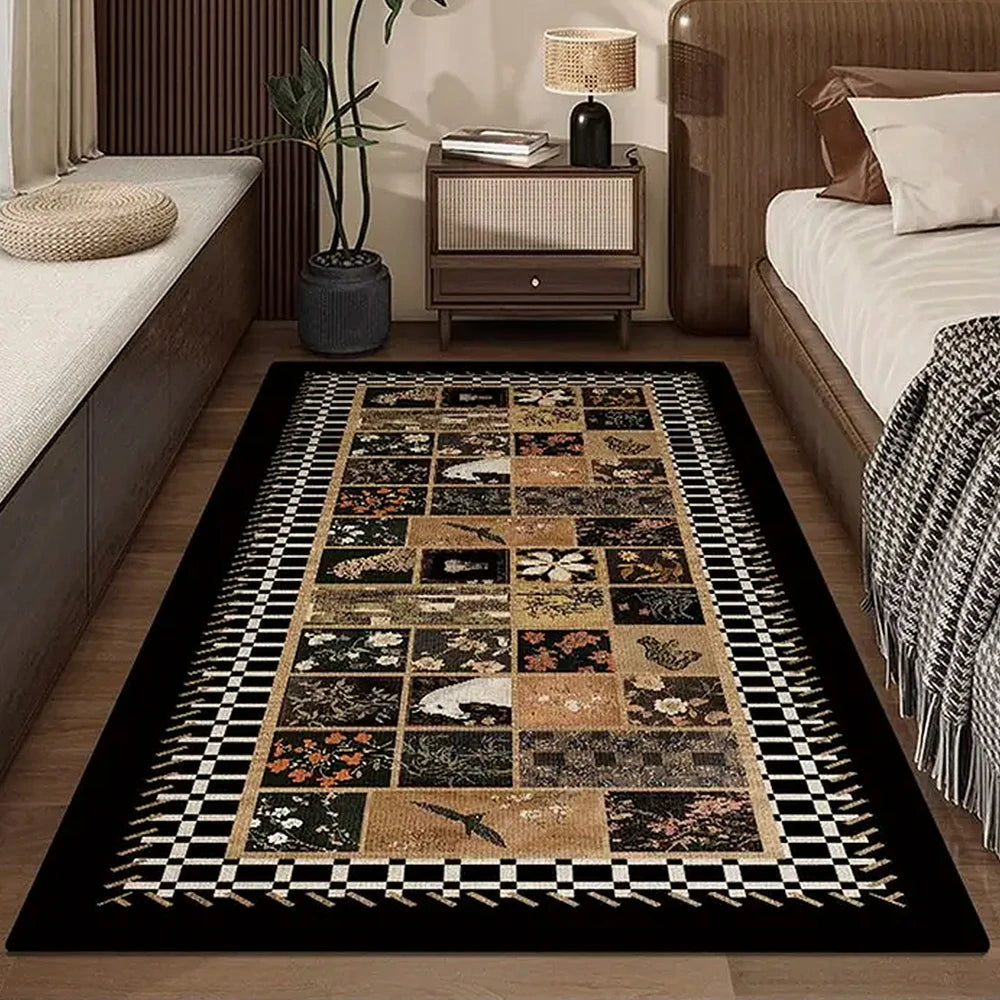 LIVARA 160/300cm Floor Rugs Theme Pattern Narrative Anti Slip Easy Clean High Density Short Pile Fabric Stain Resistant Low Maintenance