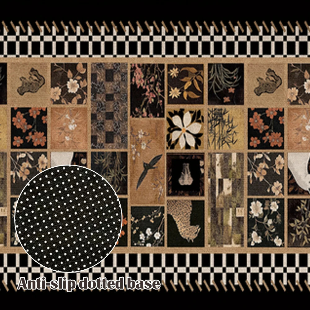 LIVARA 160/300cm Floor Rugs Theme Pattern Narrative Anti Slip Easy Clean High Density Short Pile Fabric Stain Resistant Low Maintenance