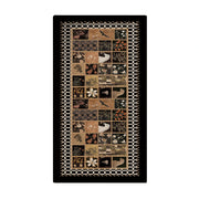 LIVARA 160/300cm Floor Rugs Theme Pattern Narrative Anti Slip Easy Clean High Density Short Pile Fabric Stain Resistant Low Maintenance