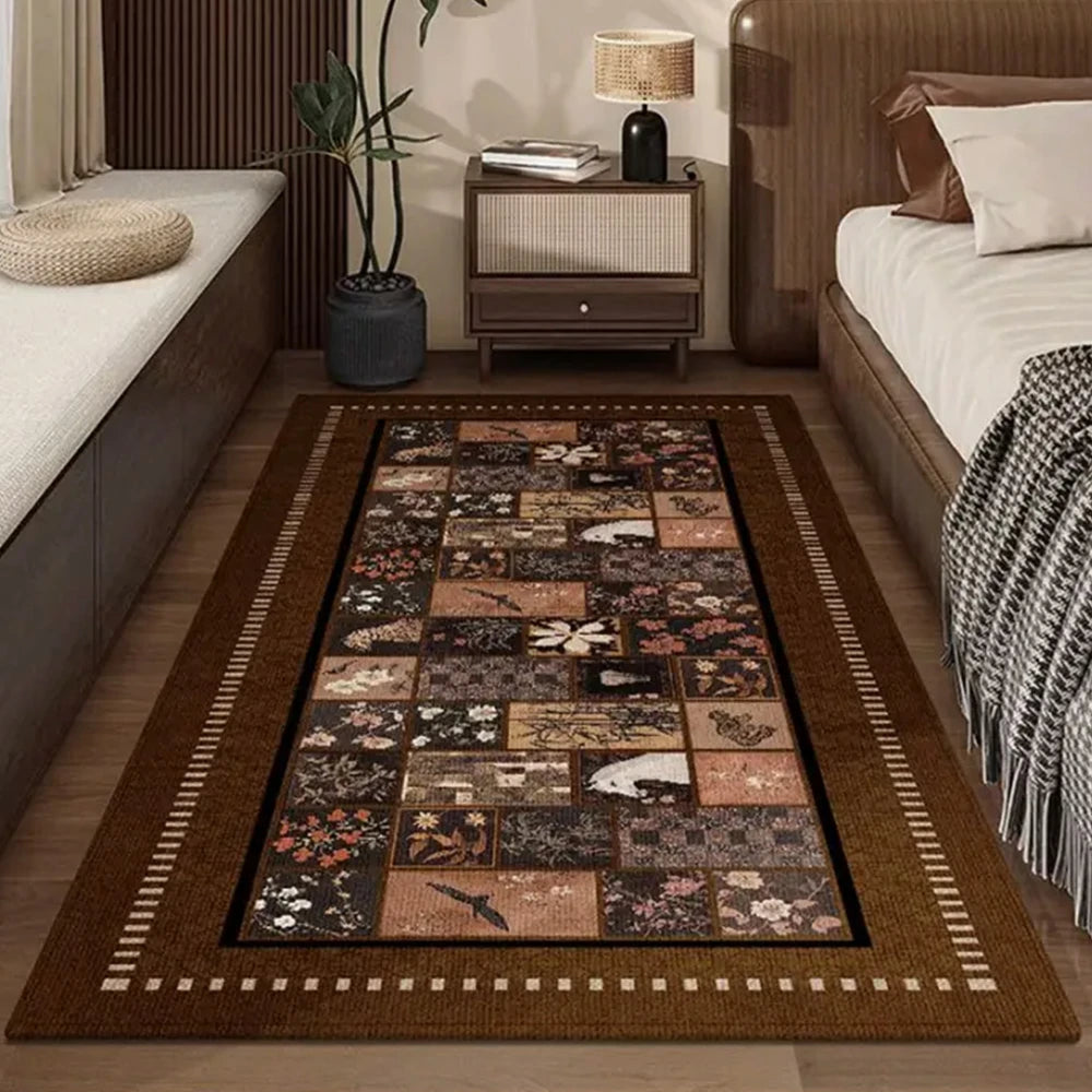 LIVARA 160/300cm Floor Rugs Theme Quiet Bamboo Anti Slip Easy Clean High Density Short Pile Fabric Stain Resistant Low Maintenance