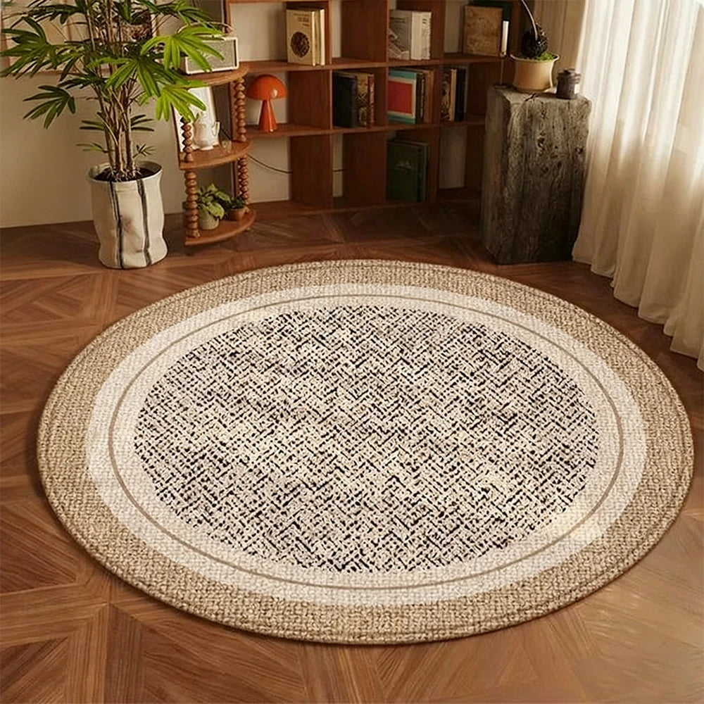 LIVARA 160/200cm Floor Rugs Theme Mist Silence Soft Touch Anti Slip Belgian Velvet Loop Pile Fade Resistant Durable Edge Binding