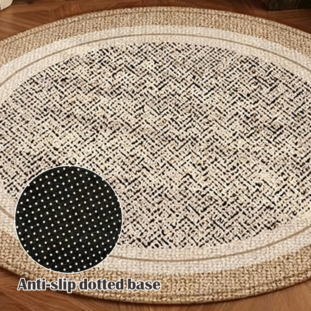 LIVARA 160/200cm Floor Rugs Theme Mist Silence Soft Touch Anti Slip Belgian Velvet Loop Pile Fade Resistant Durable Edge Binding