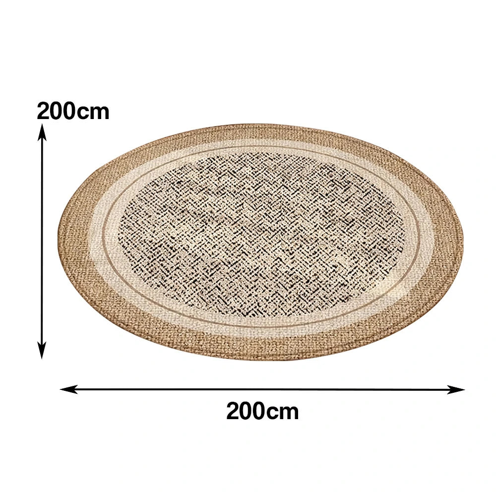 LIVARA 160/200cm Floor Rugs Theme Mist Silence Soft Touch Anti Slip Belgian Velvet Loop Pile Fade Resistant Durable Edge Binding