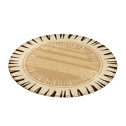 LIVARA 160/200cm Floor Rugs Theme Flowing Time Soft Touch Anti Slip Belgian Velvet Loop Pile Fade Resistant Durable Edge Binding