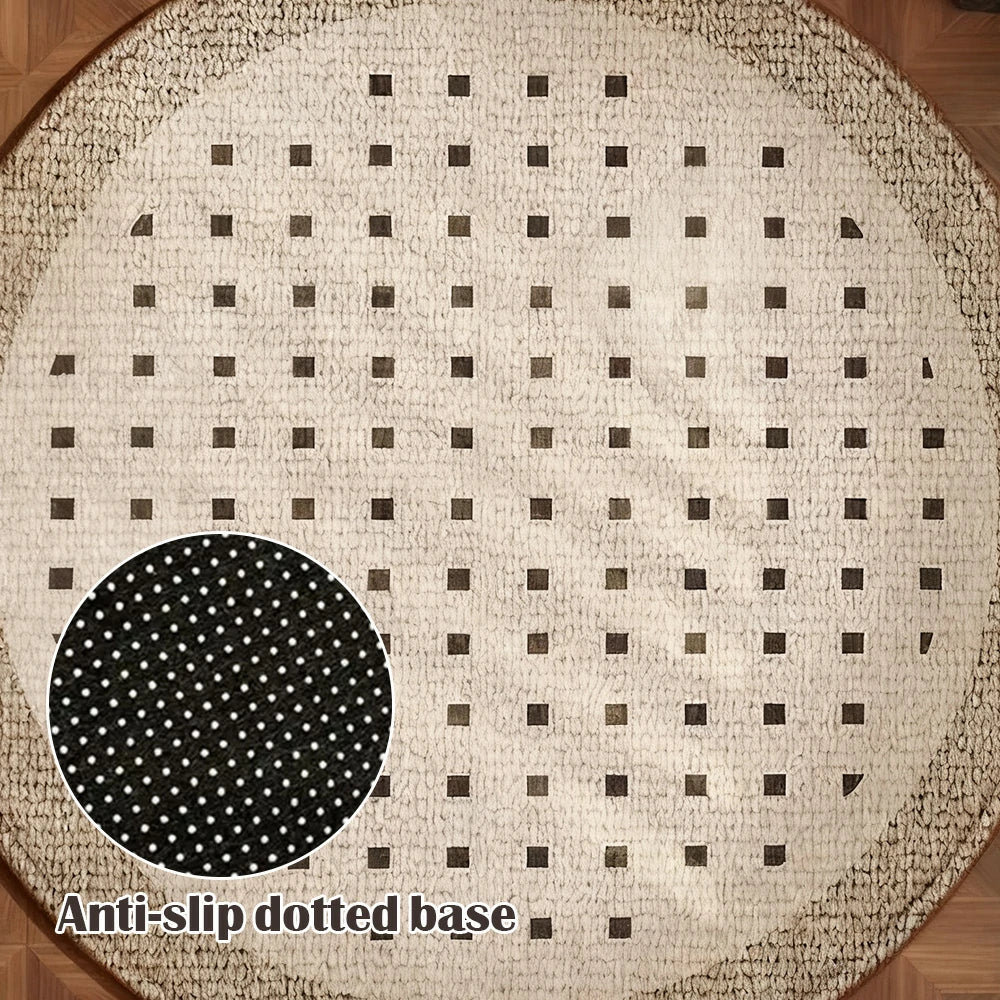 LIVARA 160/200cm Floor Rugs Theme Spiced Sand Soft Touch Anti Slip Belgian Velvet Loop Pile Fade Resistant Durable Edge Binding