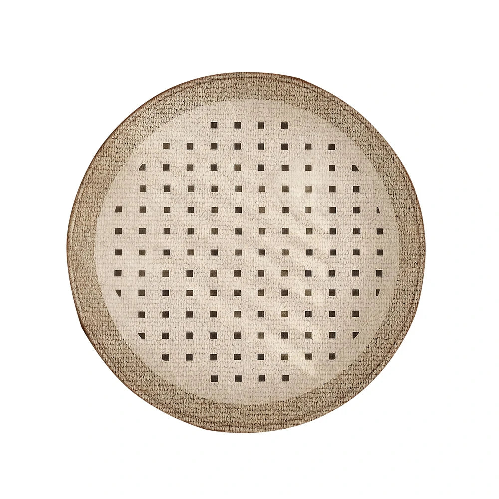 LIVARA 160/200cm Floor Rugs Theme Spiced Sand Soft Touch Anti Slip Belgian Velvet Loop Pile Fade Resistant Durable Edge Binding