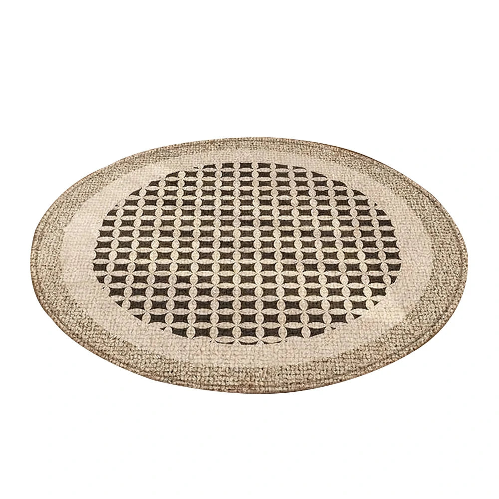 LIVARA 160/200cm Floor Rugs Theme Pastoral Soft Touch Anti Slip Belgian Velvet Loop Pile Fade Resistant Durable Edge Binding