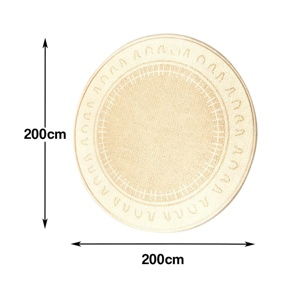 LIVARA 160/200cm Floor Rugs Theme Musical Scale Soft Touch Anti Slip Belgian Velvet Loop Pile Fade Resistant Durable Edge Binding