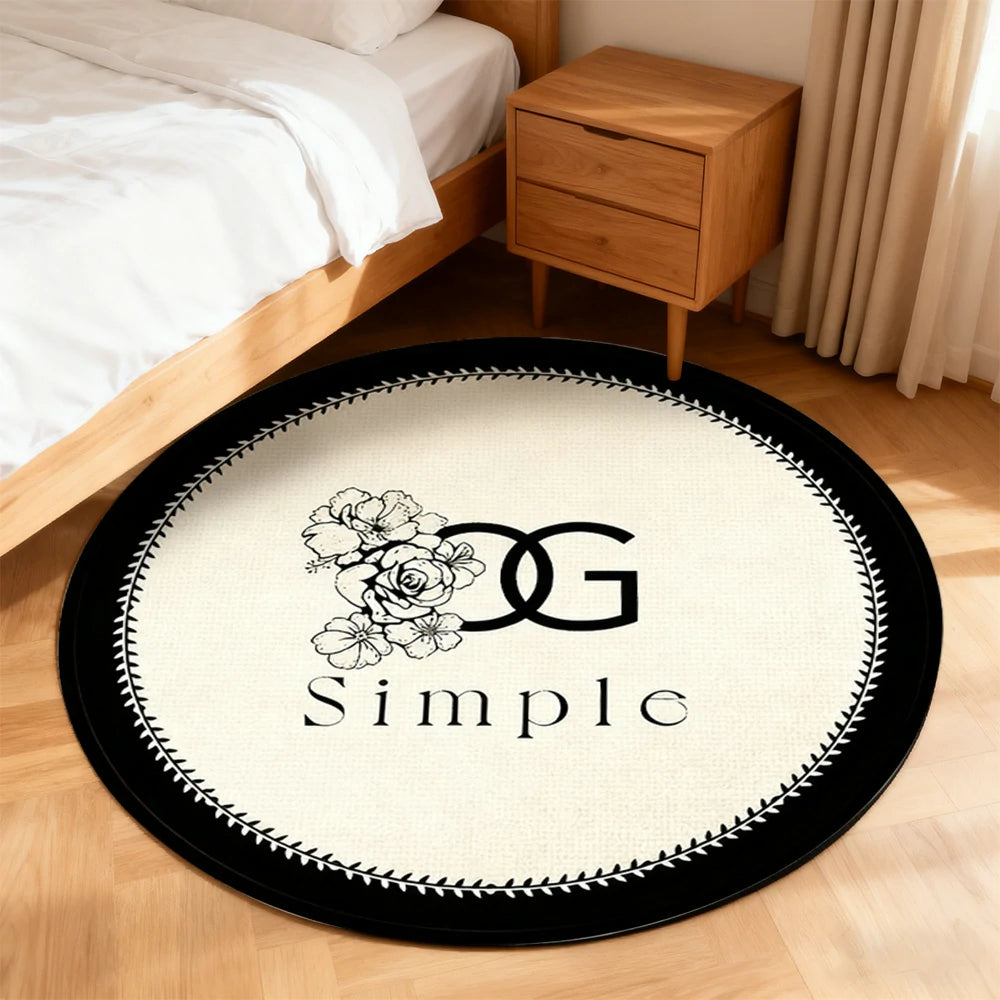 LIVARA 160/200cm Floor Rugs Theme Petite Floral Cluster Soft Touch Anti Slip Belgian Velvet Loop Pile Fade Resistant Durable Edge Binding