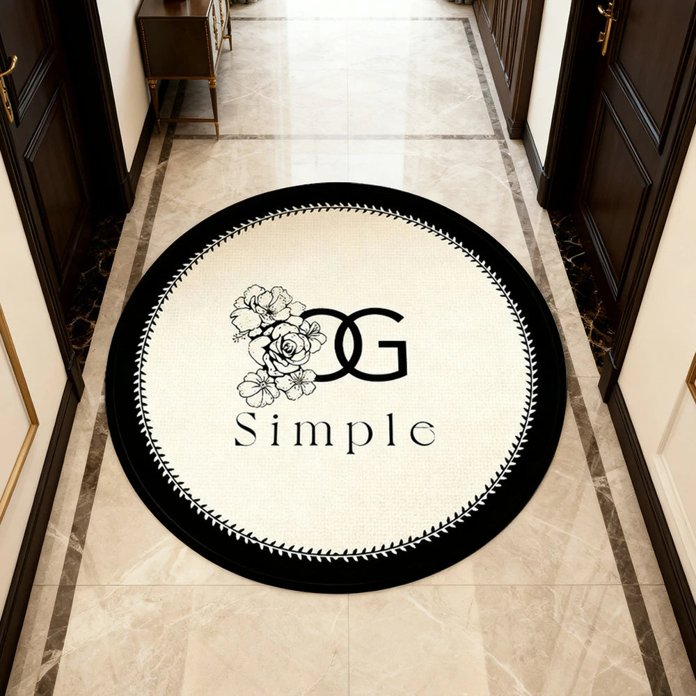 LIVARA 160/200cm Floor Rugs Theme Petite Floral Cluster Soft Touch Anti Slip Belgian Velvet Loop Pile Fade Resistant Durable Edge Binding