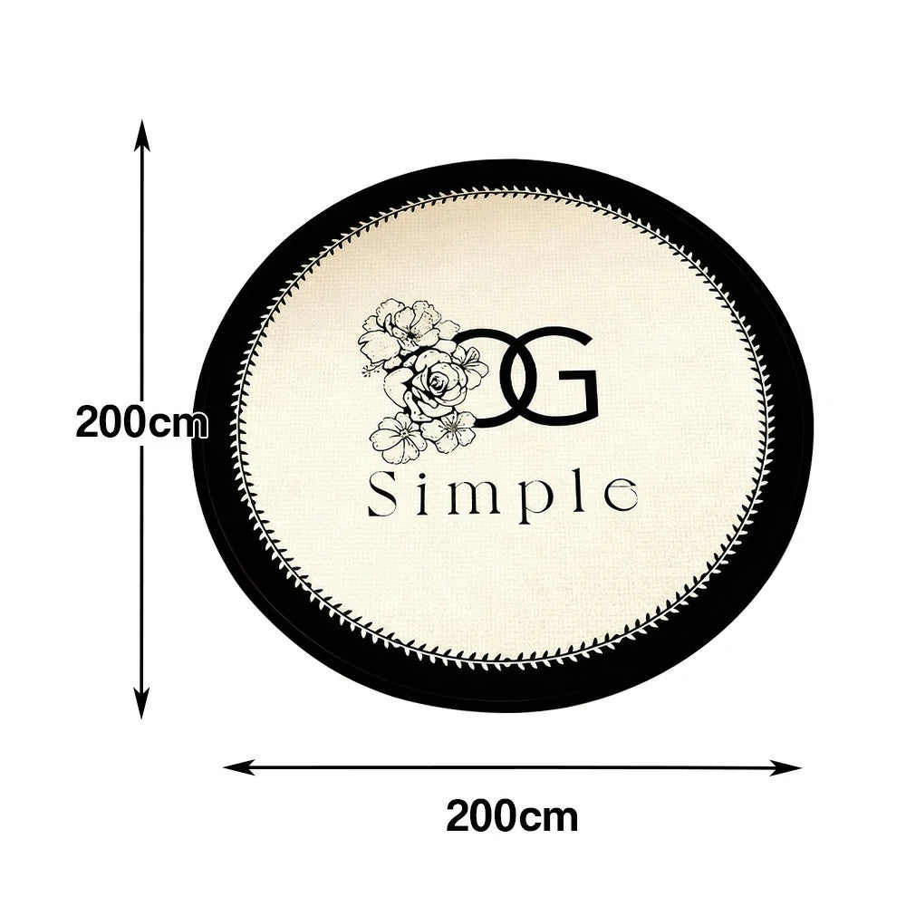 LIVARA 160/200cm Floor Rugs Theme Petite Floral Cluster Soft Touch Anti Slip Belgian Velvet Loop Pile Fade Resistant Durable Edge Binding