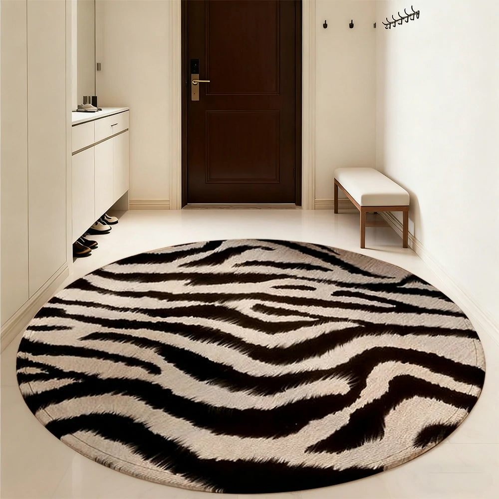 LIVARA 160/200cm Floor Rugs Theme Ink Pattern Mirage Soft Touch Anti Slip Belgian Velvet Loop Pile Fade Resistant Durable Edge Binding