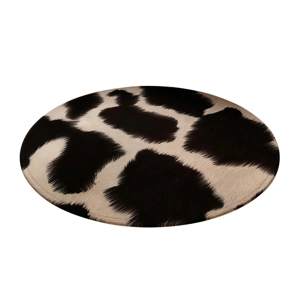 LIVARA 160/200cm Floor Rugs Theme Geometric Ink Blot Soft Touch Anti Slip Belgian Velvet Loop Pile Fade Resistant Durable Edge Binding