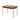LIVARA 1128 130/140cm Solid Wood Dining Table, White Ash Veneer, Stainless Steel Legs, Four-Sided Design, Durable Finish - Wood