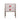 LIVARA 1133 Bedside Cabinet, Open Tabletop, Solid Ash Wood Grain, Spherical Handles, Tall Stainless Steel Legs, 17cm Bottom Clearance - White
