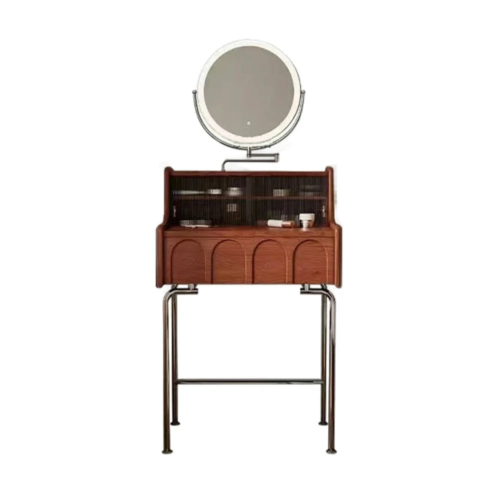 LIVARA 1139 80cm Vanity Cabinet – Premium Solid Ash Wood Grain, Stainless Steel Legs, Smooth Drawer Runners, Functional & Modern Design - Wood