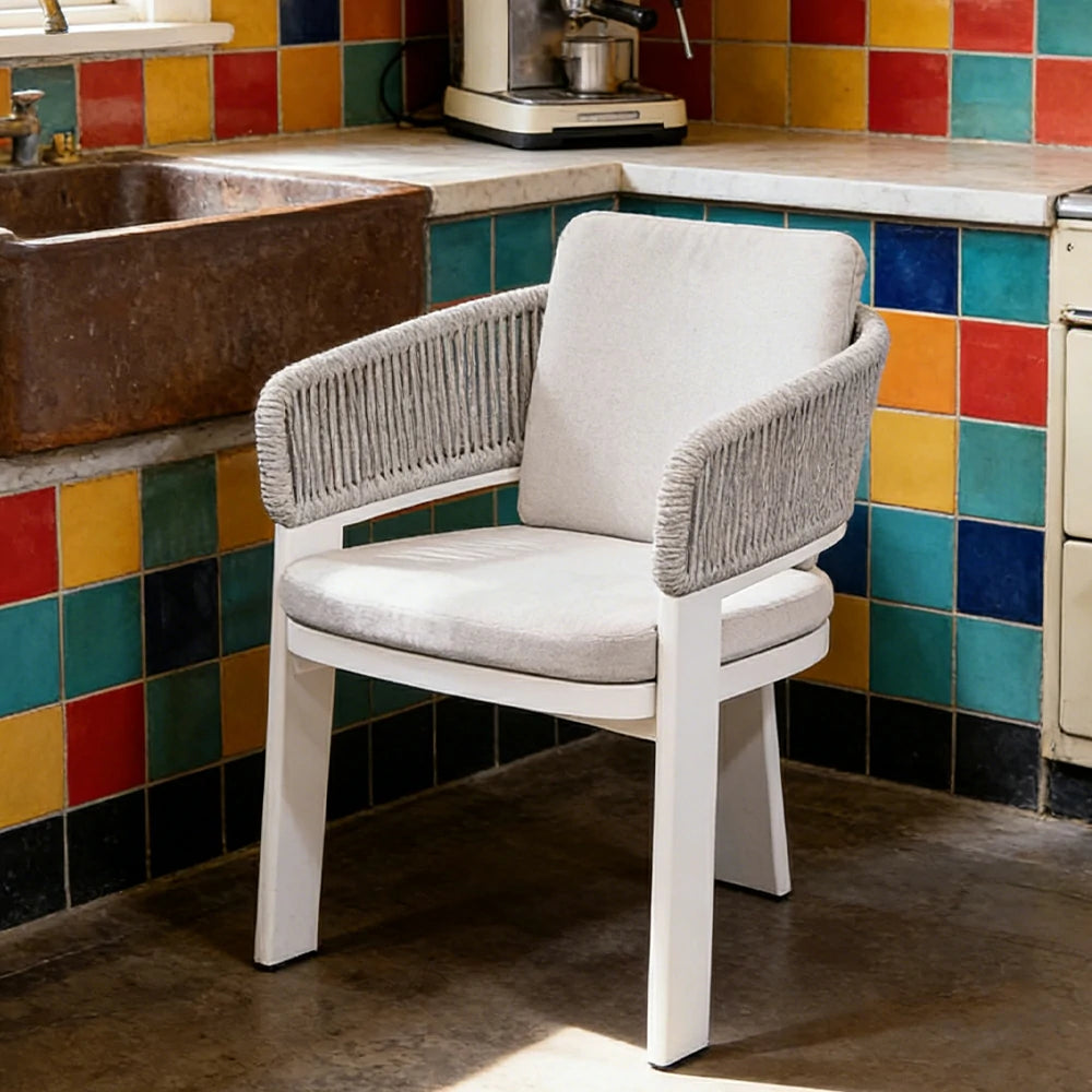 LIVARA Lounge Chair Quick-Dry Comfort Aluminium Frame Rust-Resistant Powder Coated with Mould-Resistant Fabric - Grey